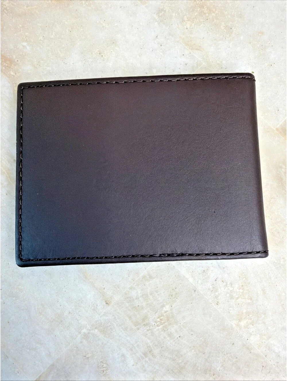 Coach Slim Bifold Wallet Genuine Sport Calf Leather Brown